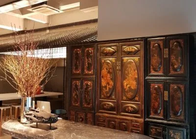Antique lacquered cabinets from Chaozhou