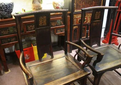 chinese wooden armchair
