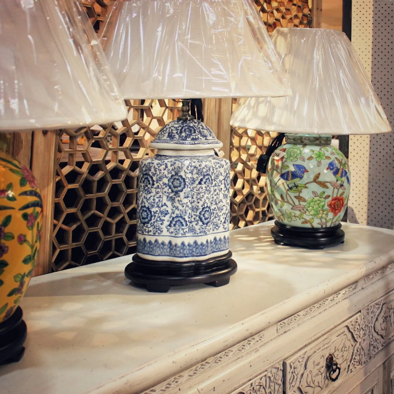 Colourful lamps