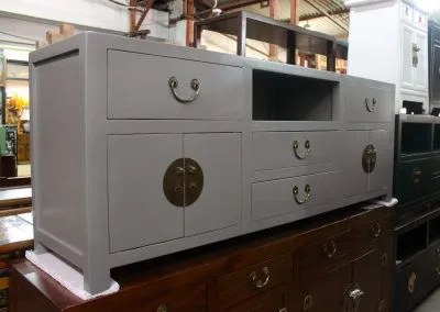 chinese Grey TV sideboard