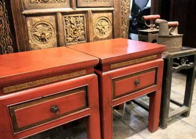 red stools with drawer singapore