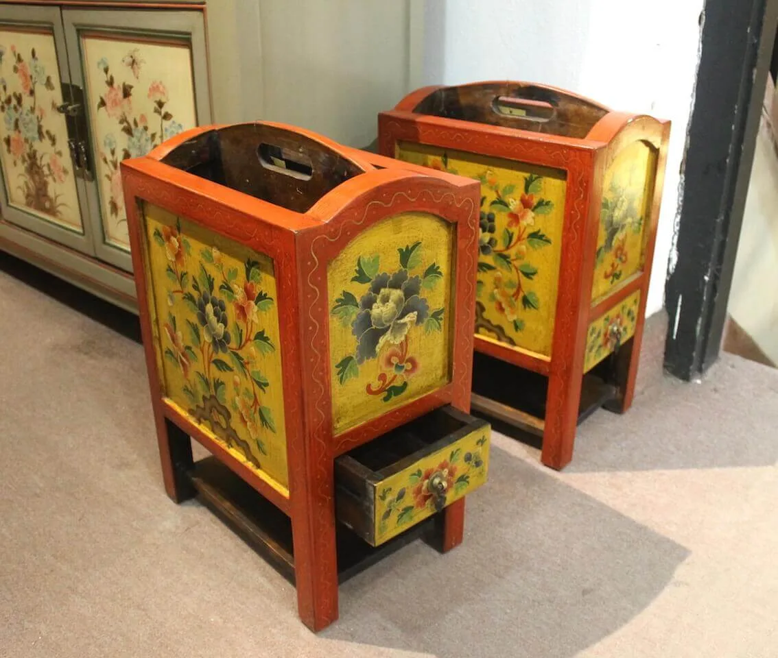 1-13AB Tibetan style hand-painted Magazine holders