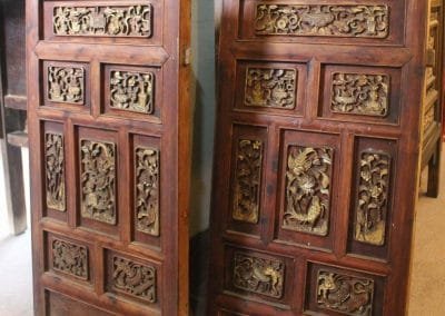 5862 Pair of carvings from Zhejiang China