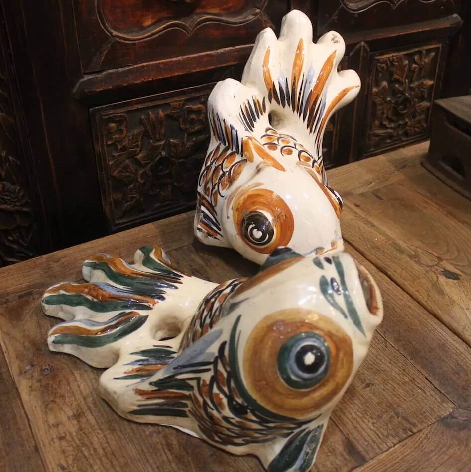 N-1155F ceramic Fish water spout