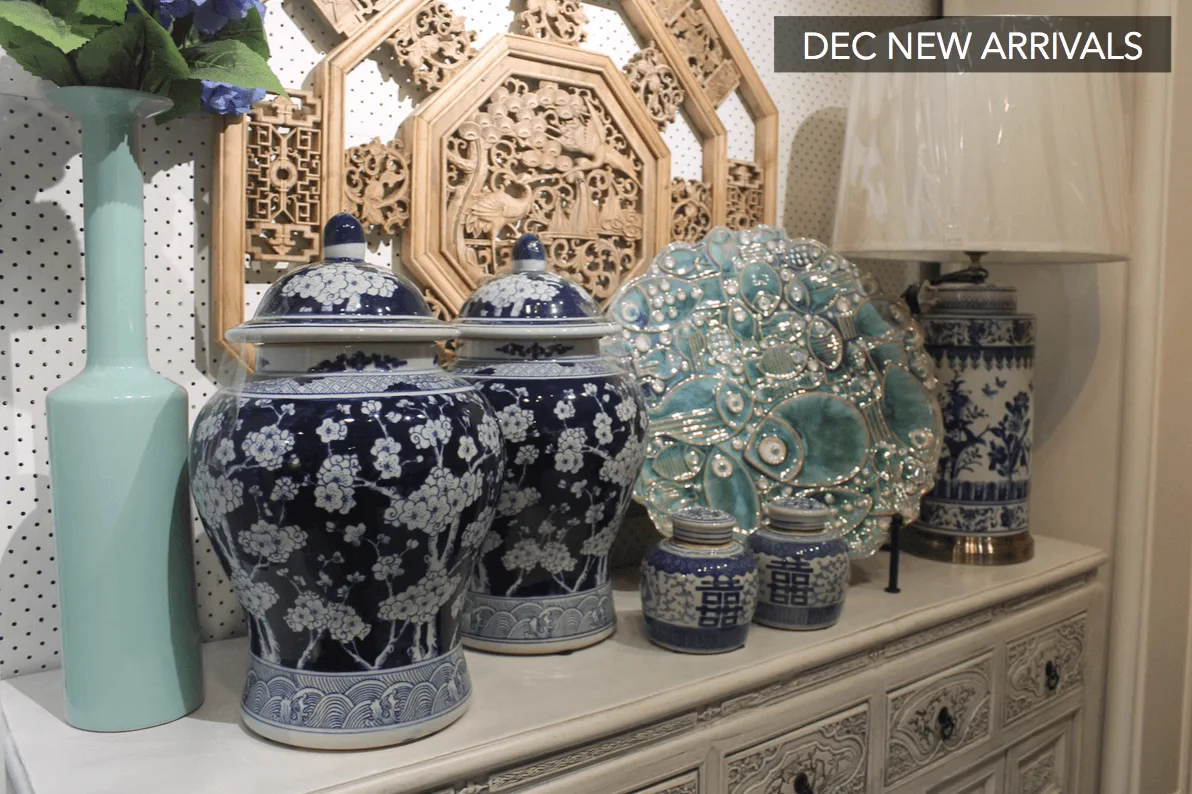 Blue & white porcelain jars