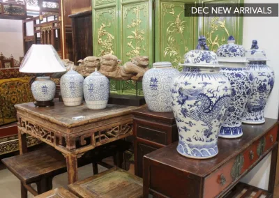 Blue & white porcelain jars