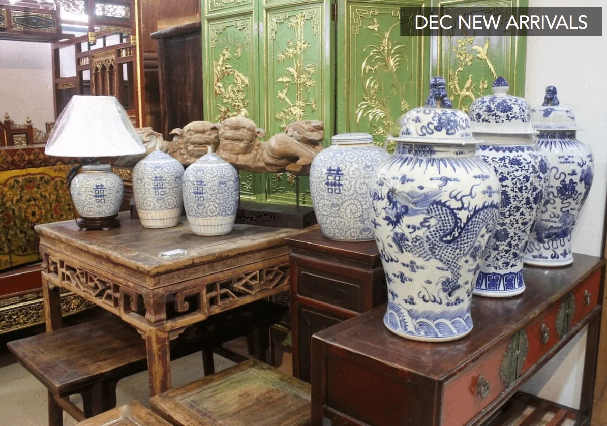 Blue & white porcelain jars
