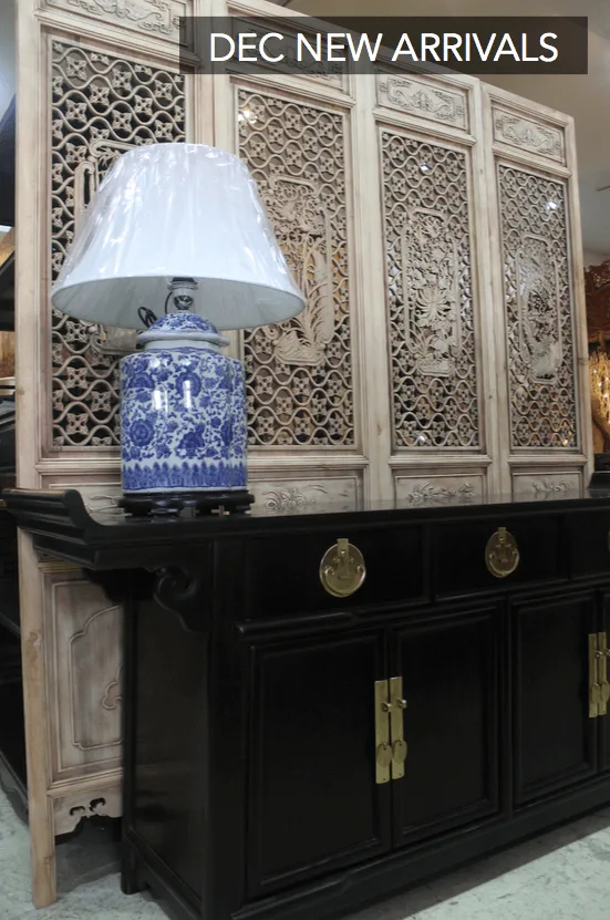 Set of 4 new carved screens