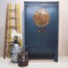 WC-DECOB: Wooden wedding cabinet in a cleanly finished dark blue, one of our latest colours