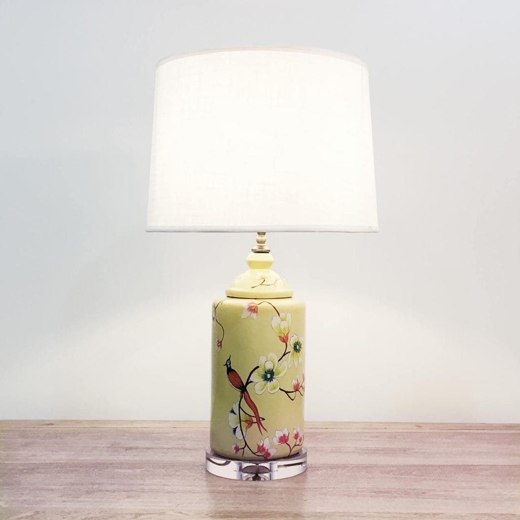 83.01.04.0066 Round ceramic table lamp with metal base Just Anthony