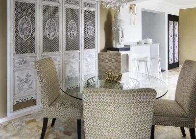 Chinese carved screen divider