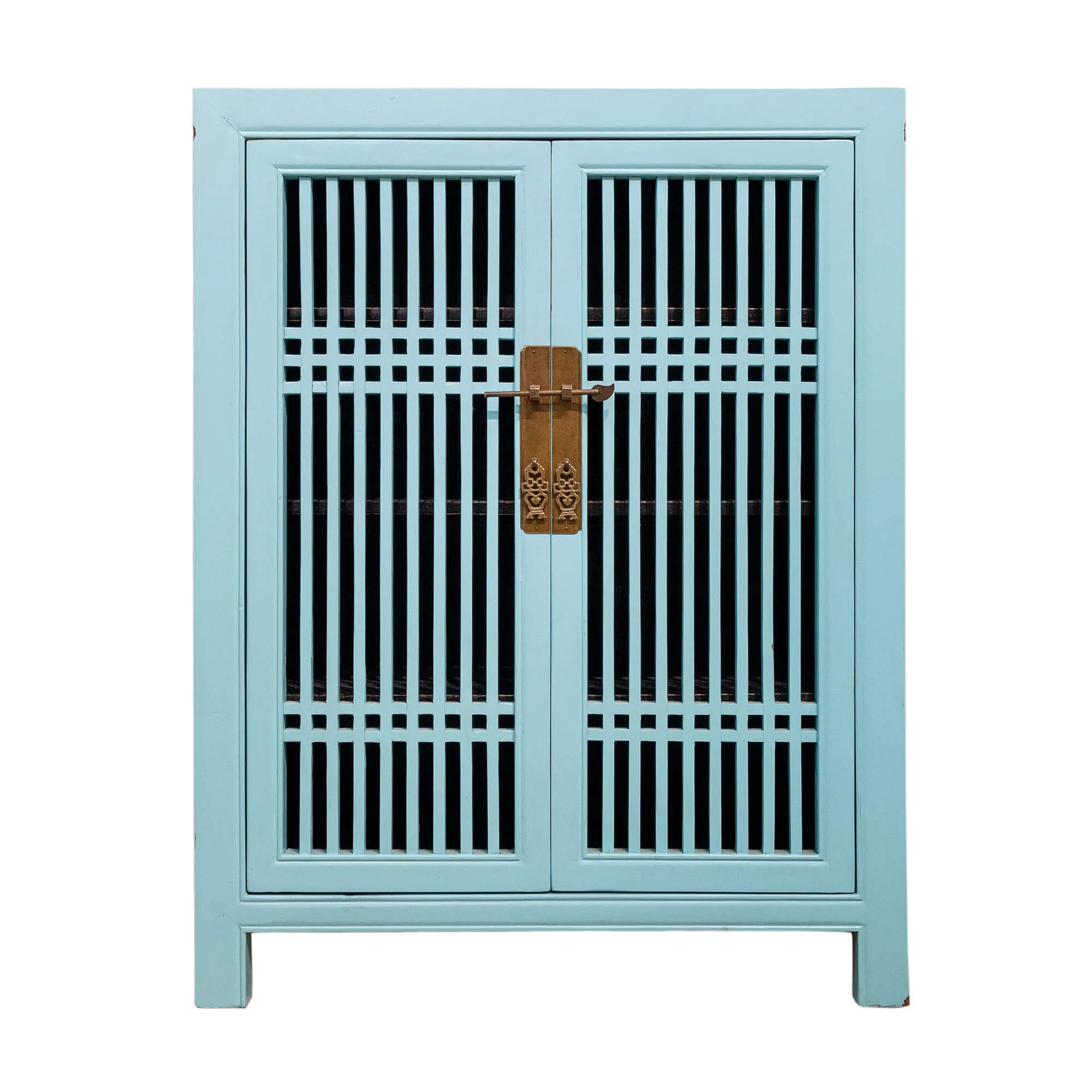 Wooden spindle cabinet with double doors - Image 27