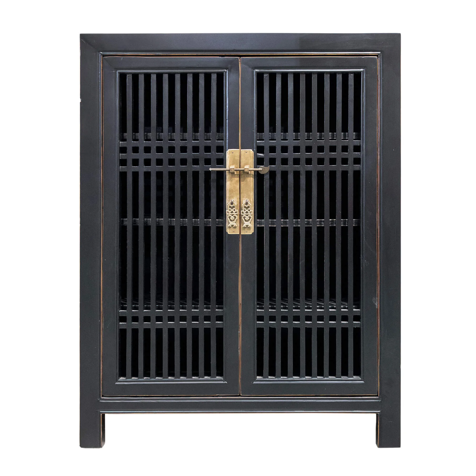 Wooden spindle cabinet with double doors - Image 24