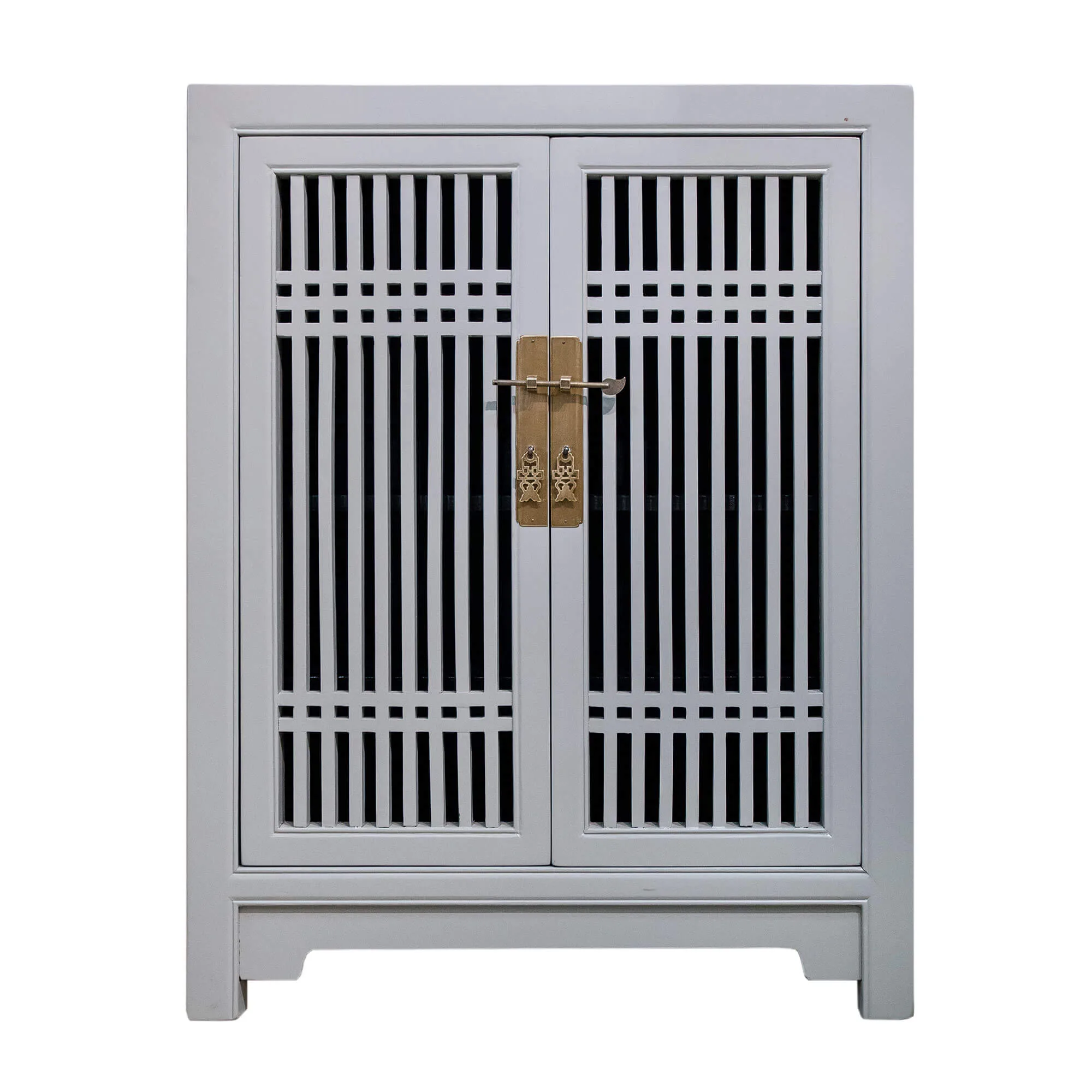 Wooden spindle cabinet with double doors - Image 21