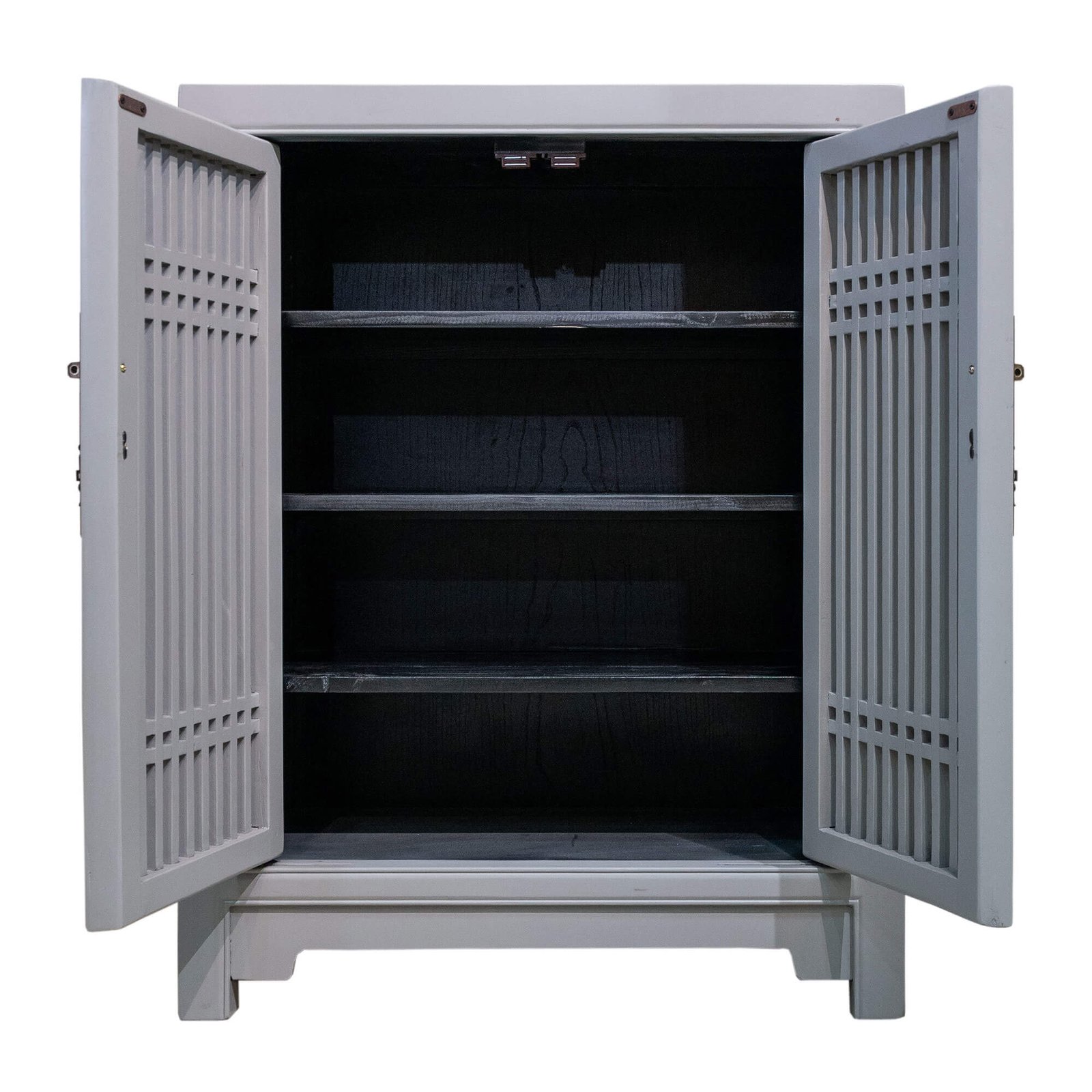 chinese cabinet spindle door in cool grey