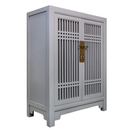 Chinese cabinet spindle door win cool grey