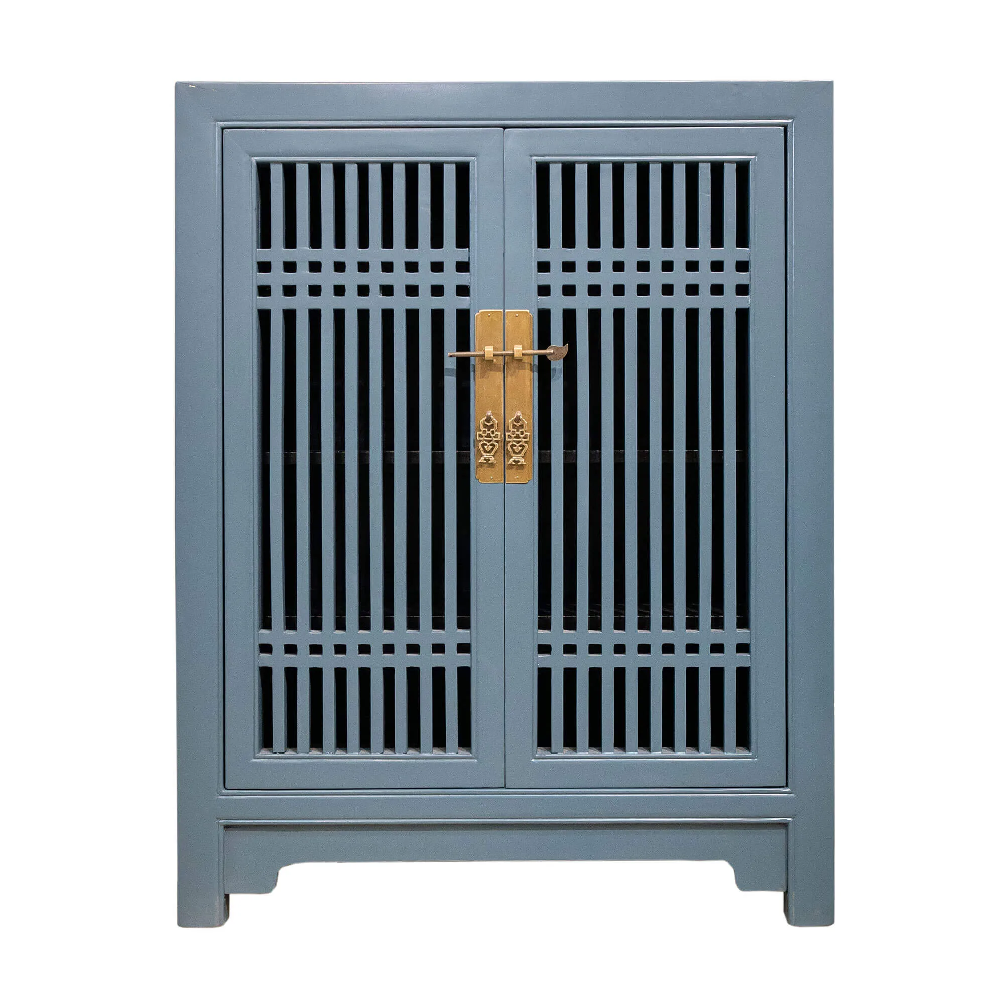 Wooden spindle cabinet with double doors - Image 18