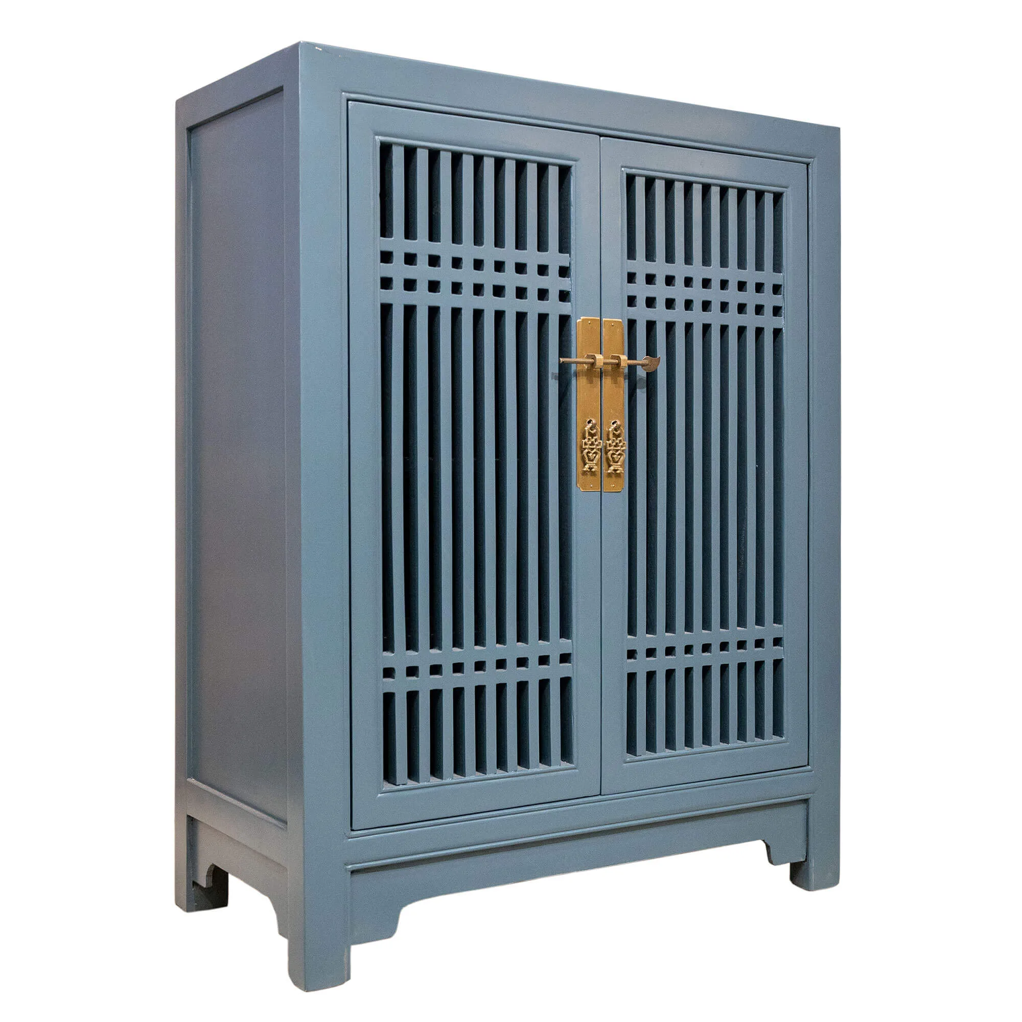 Wooden spindle cabinet with double doors - Image 16