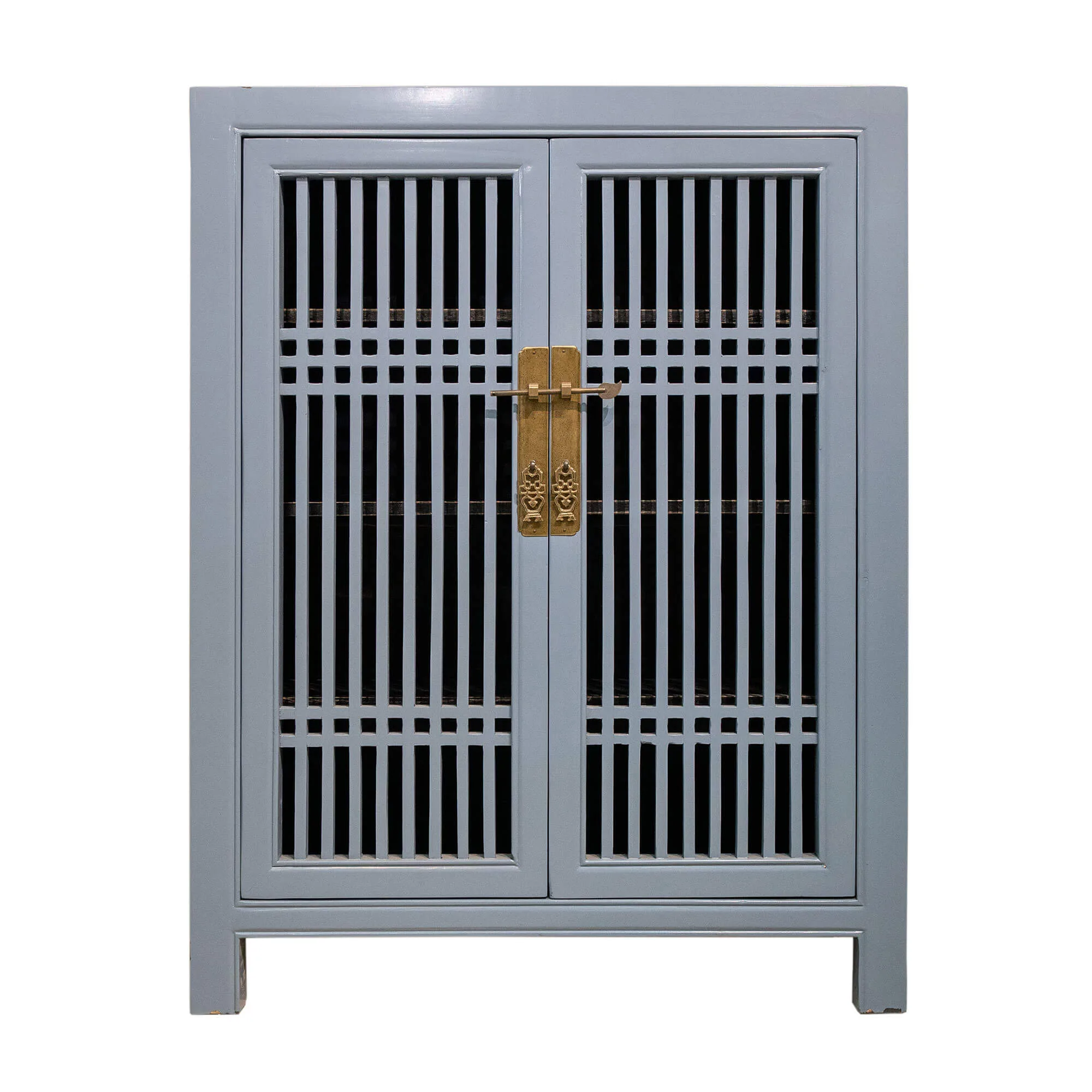 Wooden spindle cabinet with double doors - Image 15
