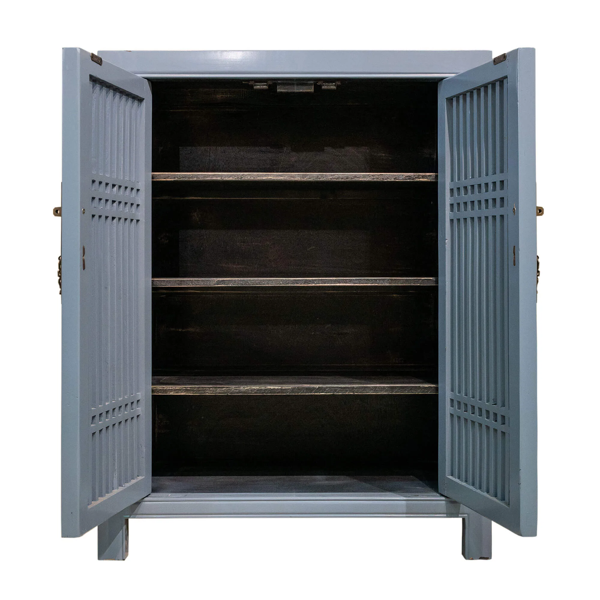 Wooden spindle cabinet with double doors - Image 14