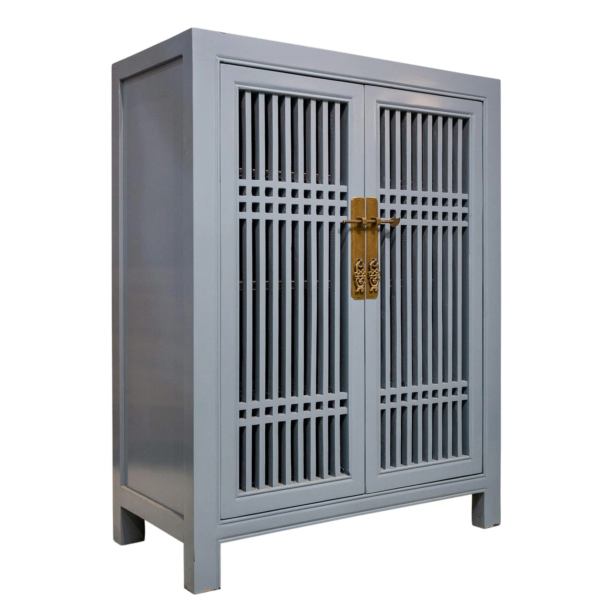 Wooden spindle cabinet with double doors - Image 13