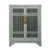 Wooden spindle cabinet with double doors - Thumbnail Image 12