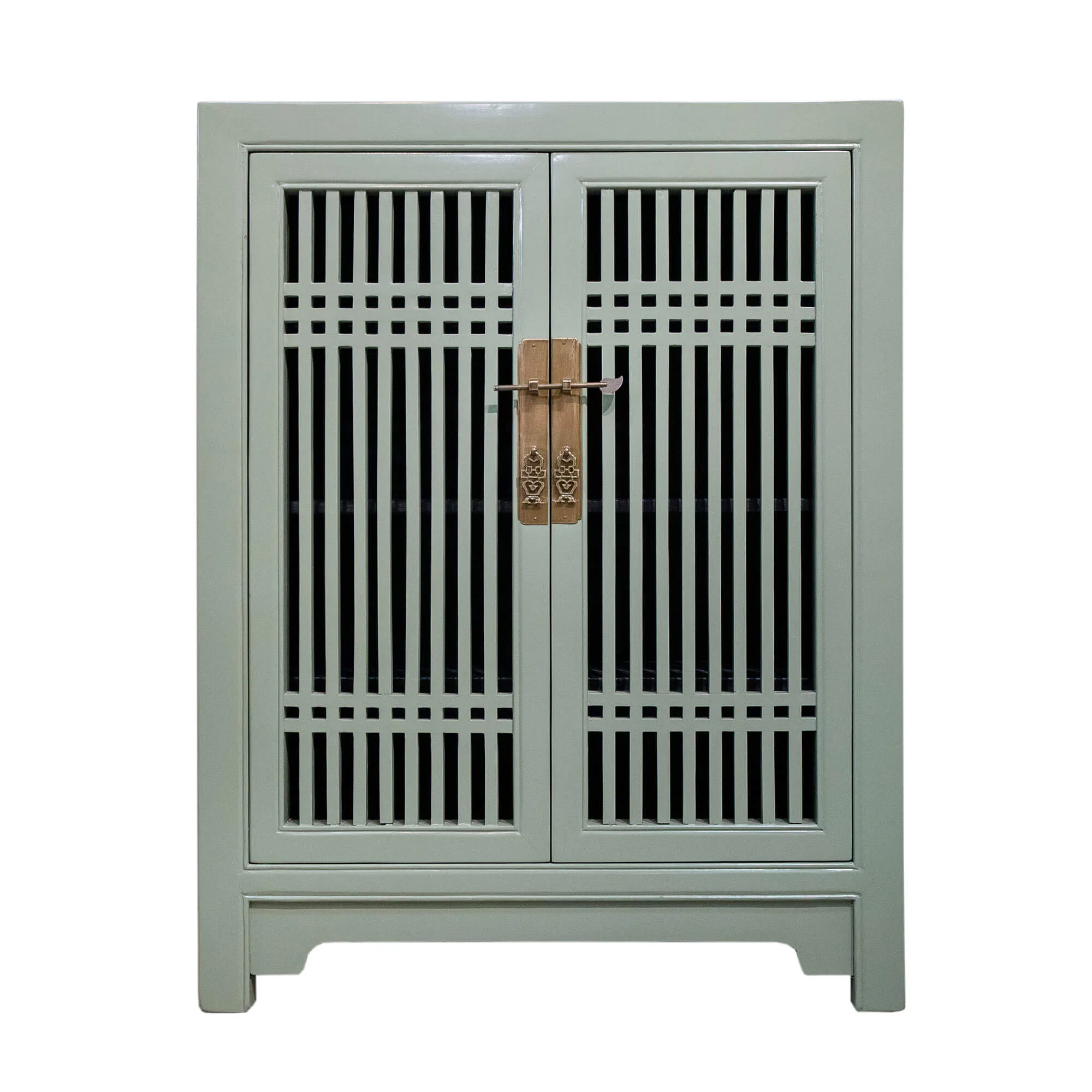 Wooden spindle cabinet with double doors - Image 12