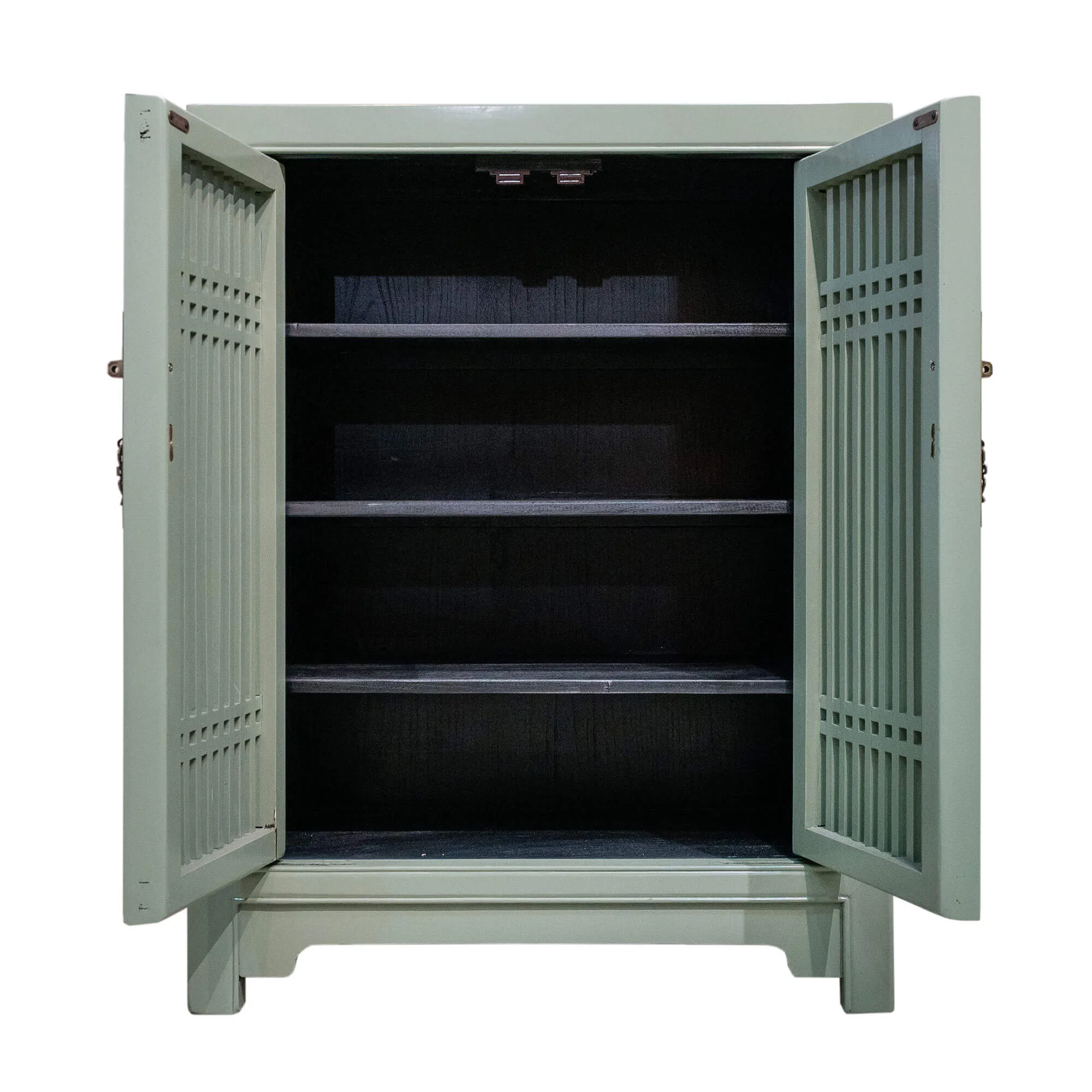 Wooden spindle cabinet with double doors - Image 11