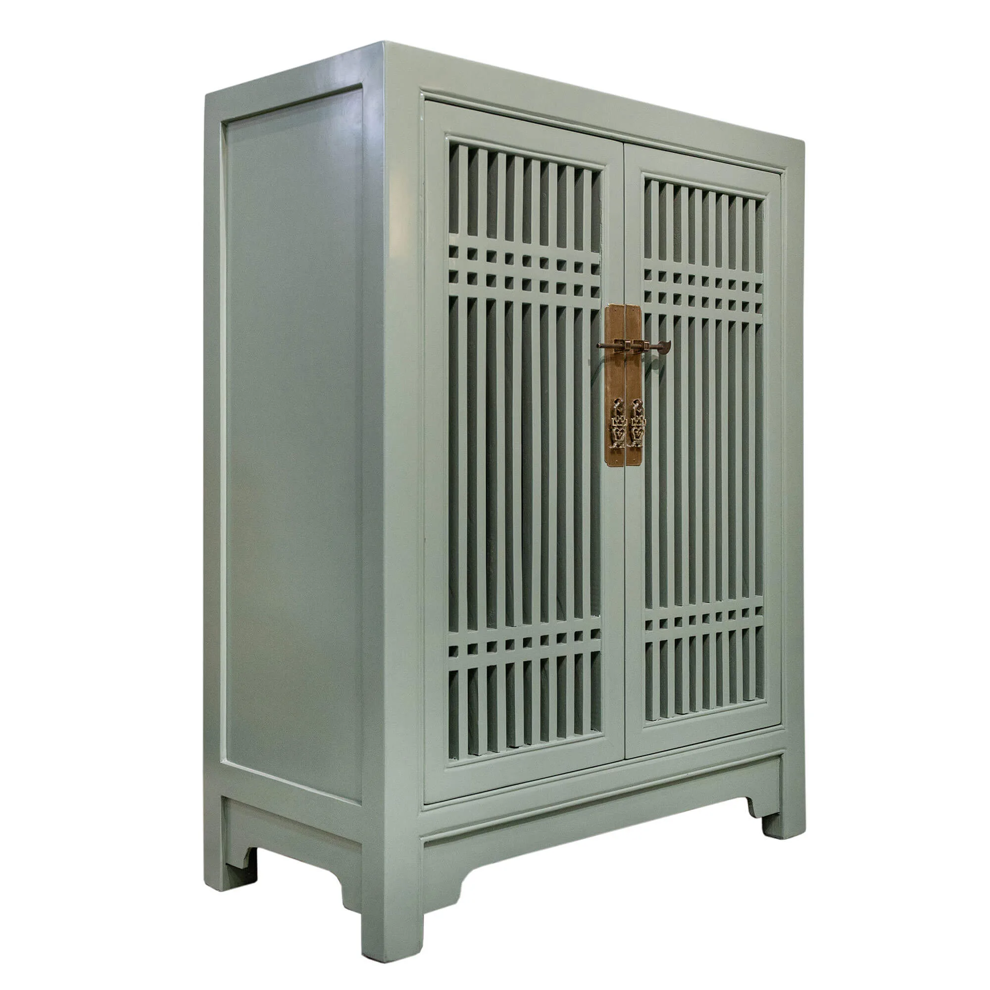 Wooden spindle cabinet with double doors - Image 10