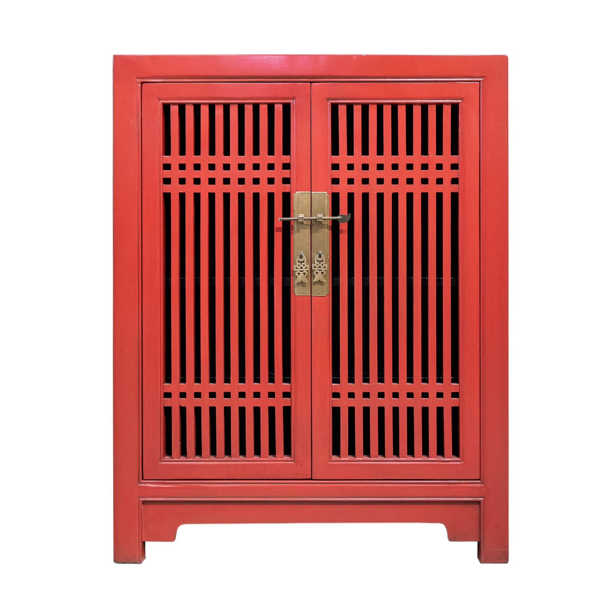 Wooden spindle cabinet with double doors - Image 9