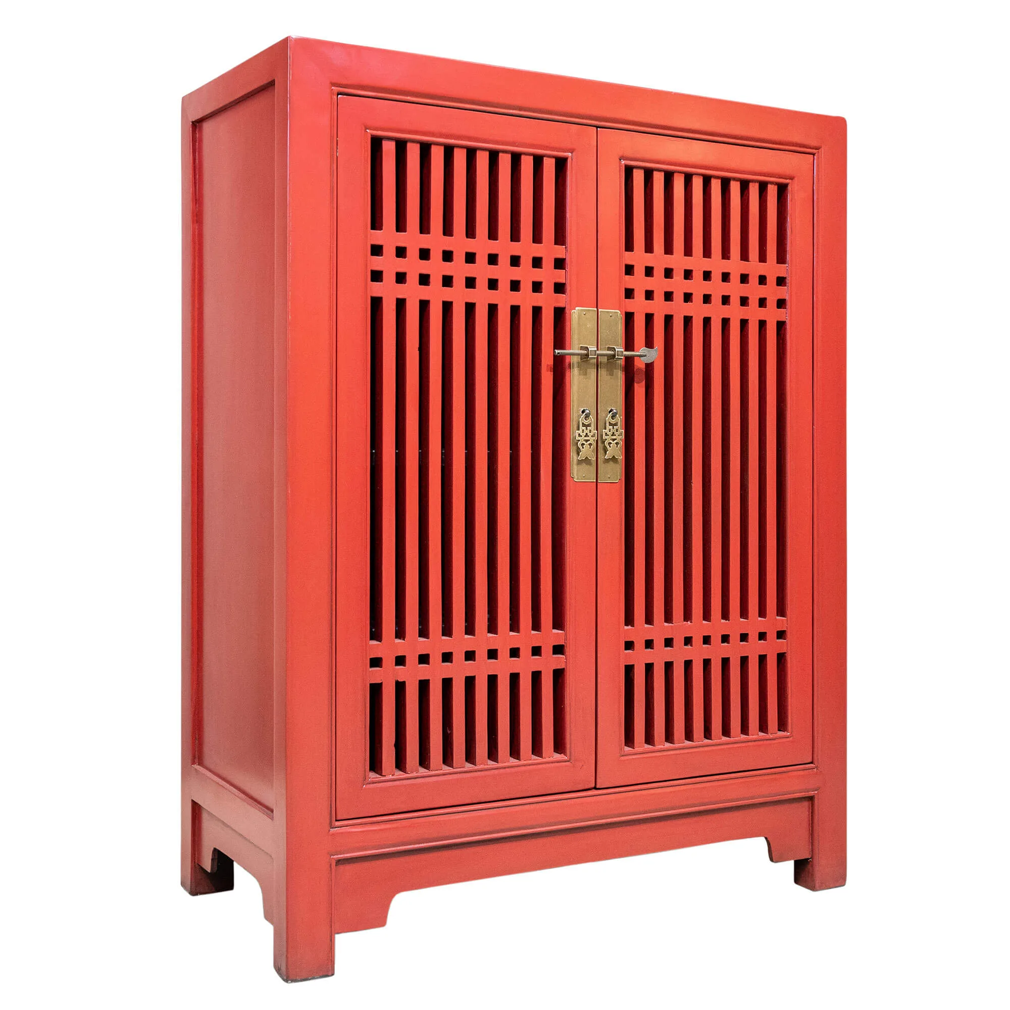 Wooden spindle cabinet with double doors - Image 7