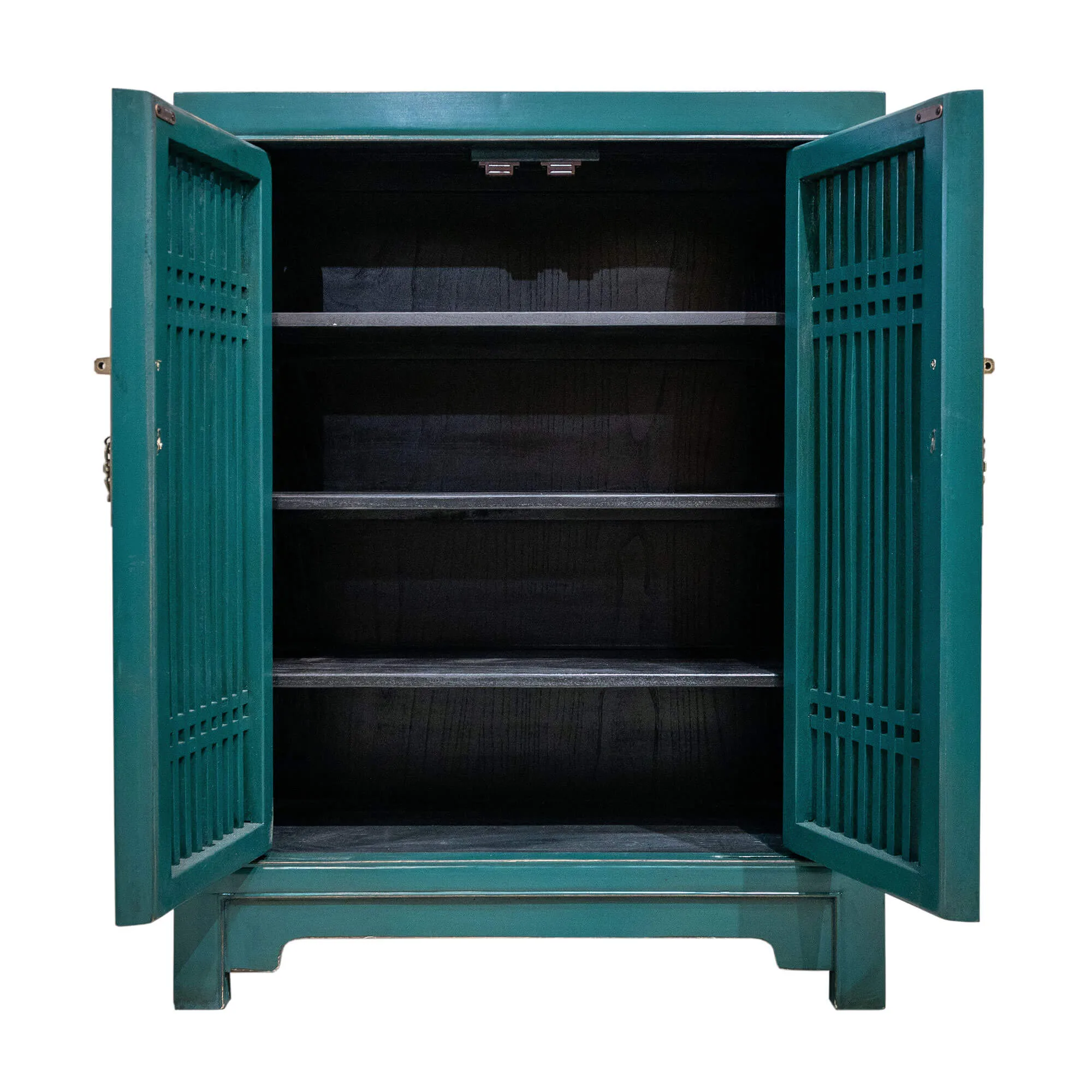 Wooden spindle cabinet with double doors - Image 2