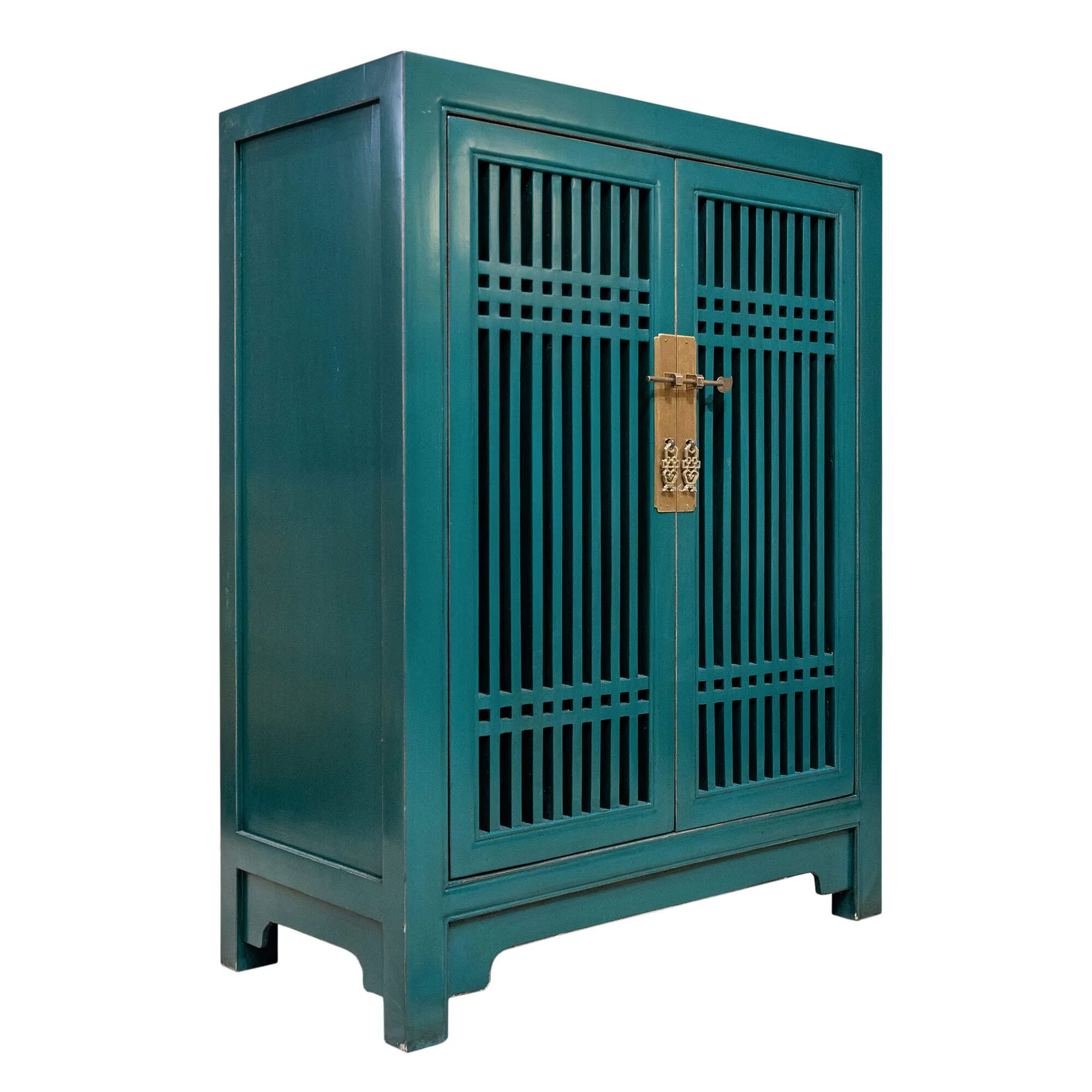 Wooden spindle cabinet with double doors - Image 3