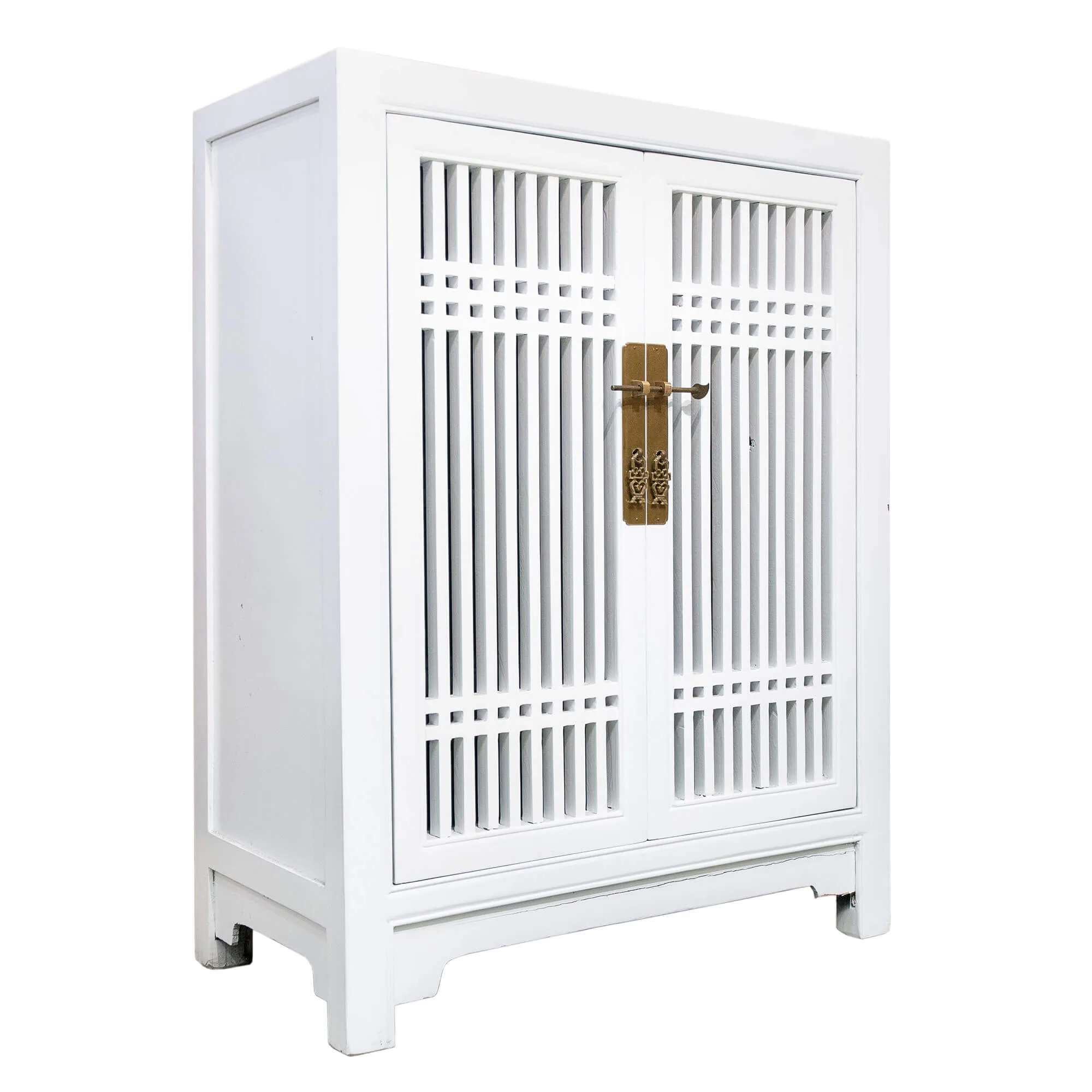 Wooden spindle cabinet with double doors - Image 4