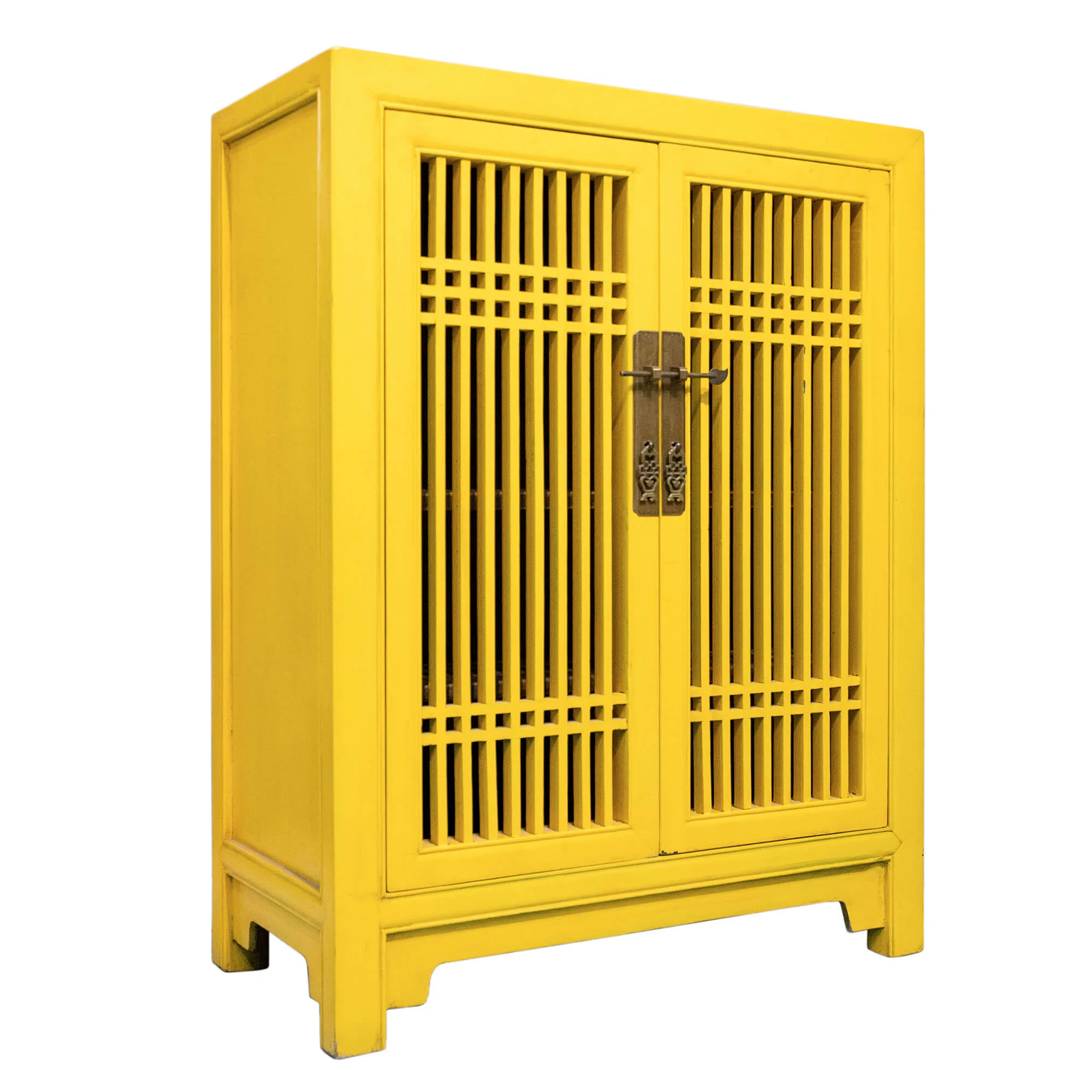 Wooden spindle cabinet with double doors - Image 28
