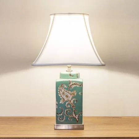 Ceramic oriental table lamp