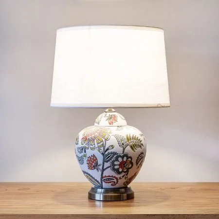 Ceramic oriental table lamp