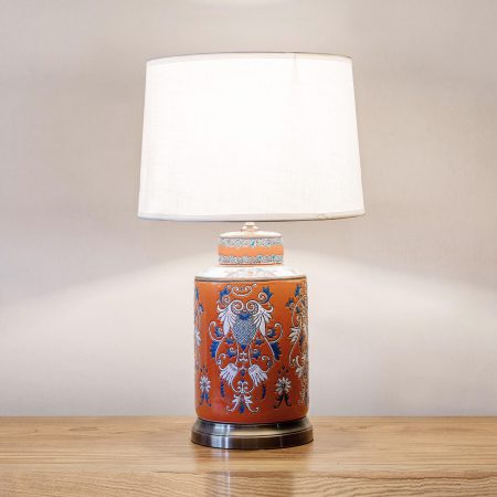 Ceramic oriental table lamp
