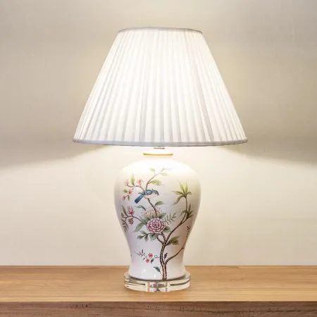Ceramic oriental table lamp