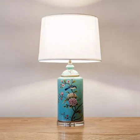 Ceramic oriental table lamp
