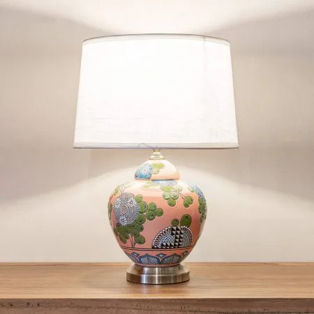Ceramic oriental table lamp