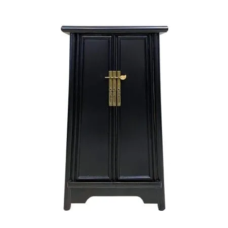 Slim A-shaped Chinese cabinet with two removable shelves