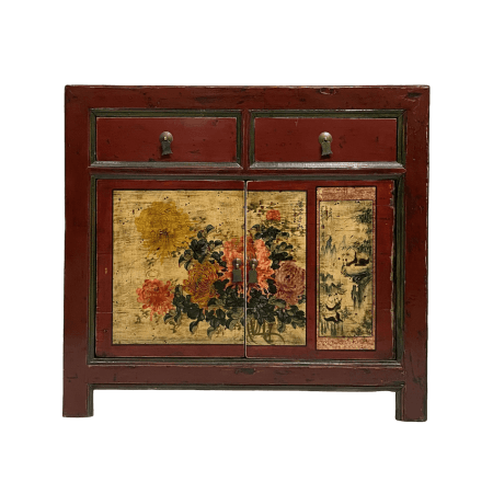 Chinese furniture Red Gansu medium cabinet