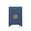 Midnight blue chinese bedside cabinet