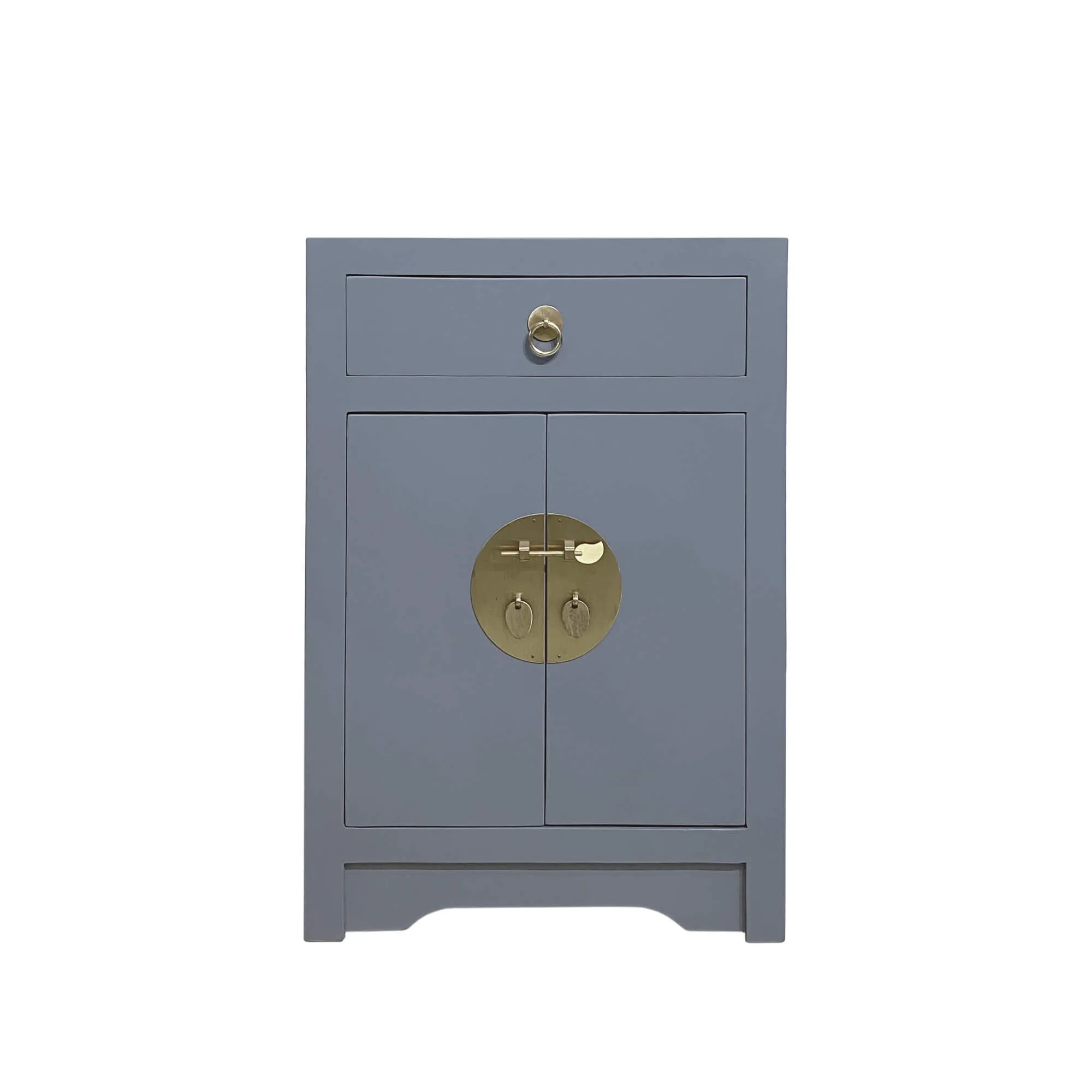 Storm grey chinese bedside cabinet