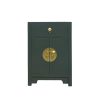 Forest Green chinese bedside cabinet