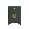 Forest Green chinese bedside cabinet