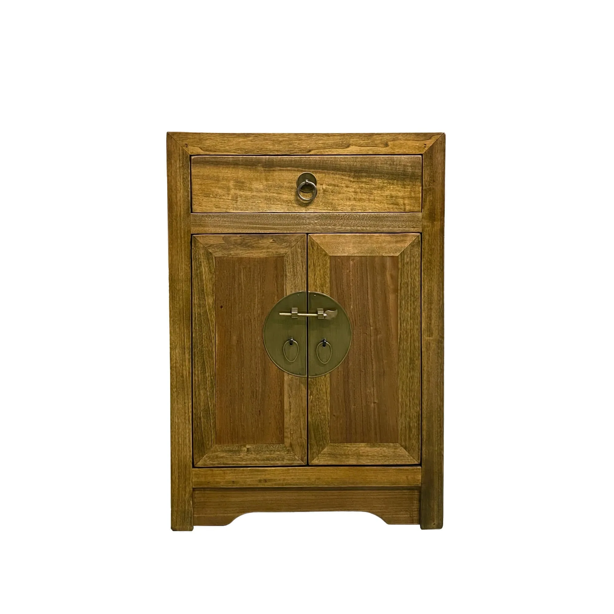 Elm chinese bedside cabinet