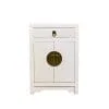 White chinese bedside cabinet