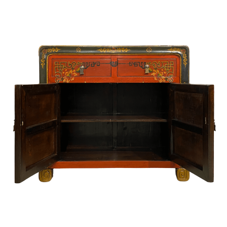 Chinese furniture Mongolian-style hand painted cabinet